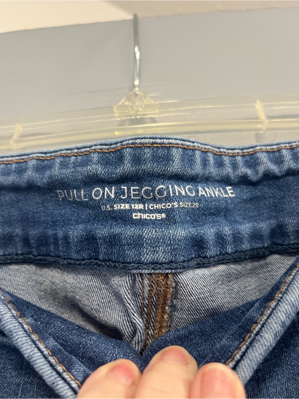 Chico's Midwash Blue Stretch Jeggings - Picture 2 of 3